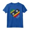 Retro Vintage Saint Kitts e Nevis Bandiera Maglietta - Design Patriottico per Uomini e Donne - Ideale come Regalo Souvenir