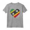 Retro Vintage Saint Kitts e Nevis Bandiera Maglietta - Design Patriottico per Uomini e Donne - Ideale come Regalo Souvenir