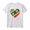 Retro Vintage Saint Kitts e Nevis Bandiera Maglietta - Design Patriottico per Uomini e Donne - Ideale come Regalo Souvenir