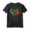 I Love Heart of Oak Saint Kitts e Nevis Bandiera nazionale Maglietta - Ideale per Feste Nazionali e Patriotismo