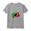 Donna Segnala Saint Kitts e Nevis Maglietta con Collo a V - Ideale come Regalo per Chiunque Ama le Proprie Radici a Saint Kitts e Nevis