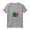 Donna Segnala Saint Kitts e Nevis - Maglietta con Bandiera - Ideale come Regalo per Chi Ama le Proprie Radici