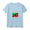 Donna Saint Kitts e Nevis Independence Day Caraibi Maglietta con Collo a V - Celebra l'Indipendenza con Stile durante Labor Day e Carnevale