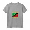 Donna Saint Kitts e Nevis Independence Day Caraibi Maglietta con Collo a V - Celebra l'Indipendenza con Stile durante Labor Day e Carnevale