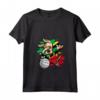 Donna Dabbing Dog Saint Kitts e Nevis Volley Fan Jersey - Maglietta Pallavolo con Collo a V - Dabbing Kittian - Orgoglio Squadra Pallavolo Kittian
