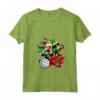 Donna Dabbing Dog Saint Kitts e Nevis Volley Fan Jersey - Maglietta Pallavolo con Collo a V - Dabbing Kittian - Orgoglio Squadra Pallavolo Kittian