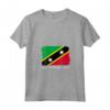 Donna Bandiera di Saint Kitts e Nevis Maglietta con Collo a V - Ideale per Patrioti e Collezionisti - Acquista Online!