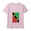 Donna Saint Kitts e Nevis Bandiera Kittian e Nevisian Pride Maglietta con Collo a V - Ideale come Regalo di Viaggio
