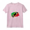 Donna Segnala Saint Kitts e Nevis Maglietta con Collo a V - Ideale Regalo per Chi ha Radici a Saint Kitts e Nevis - Leggera e Resistente
