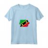 Donna Segnala Saint Kitts e Nevis Maglietta con Collo a V - Perfetta Idea Regalo per le Radici a Saint Kitts e Nevis