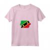 Donna Segnala Saint Kitts e Nevis Maglietta con Collo a V - Perfetta Idea Regalo per le Radici a Saint Kitts e Nevis