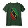 Saint Kitts e Nevis Bandiera - T-shirt con Impronte Digitali per Cittadini Orgogliosi - Regalo Patriottico per Compleanno o Anniversario