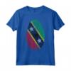 Saint Kitts e Nevis Bandiera - T-shirt con Impronte Digitali per Cittadini Orgogliosi - Regalo Patriottico per Compleanno o Anniversario