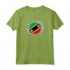 Saint Kitts e Nevis - Bandiera Paese Con Grunge Distressed S Maglietta - Souvenir Culturale di Orgoglio Patriottico