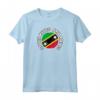 Saint Kitts e Nevis - Bandiera Paese Con Grunge Distressed S Maglietta - Souvenir Culturale di Orgoglio Patriottico