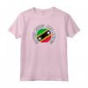 Saint Kitts e Nevis - Bandiera Paese Con Grunge Distressed S Maglietta - Souvenir Culturale di Orgoglio Patriottico