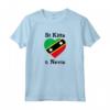 Saint Kitts e Nevis Amore Cuore Indipendenza Giorno Caraibi Maglietta - Ideale per Labor Day e Carnevale dei Caraibi
