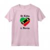 Saint Kitts e Nevis Amore Cuore Indipendenza Giorno Caraibi Maglietta - Ideale per Labor Day e Carnevale dei Caraibi