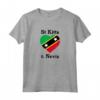 Saint Kitts e Nevis Amore Cuore Indipendenza Giorno Caraibi Maglietta - Ideale per Labor Day e Carnevale dei Caraibi