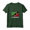 Donna Saint Kitts e Nevis Bandiera Paese Maglietta con Collo a V - Souvenir Grunge di Saint Kitts e Nevis per Uomini e Donne