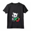 Donna Bandiera di Saint Kitts e Nevis Panda Pride Saint Kitts e Nevis Maglietta con Collo a V - Ideale per Mostrare l'Orgoglio di Saint Kitts e Nevis