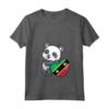 Donna Bandiera di Saint Kitts e Nevis Panda Pride Saint Kitts e Nevis Maglietta con Collo a V - Ideale per Mostrare l'Orgoglio di Saint Kitts e Nevis
