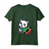 Donna Bandiera di Saint Kitts e Nevis Panda Pride Saint Kitts e Nevis Maglietta con Collo a V - Ideale per Mostrare l'Orgoglio di Saint Kitts e Nevis