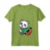 Donna Bandiera di Saint Kitts e Nevis Panda Pride Saint Kitts e Nevis Maglietta con Collo a V - Ideale per Mostrare l'Orgoglio di Saint Kitts e Nevis