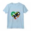Ho Saint Kitts e Nevis sulla mia camicia e nel mio cuore - Maglietta con Design Bandiera per Cittadini di Saint Kitts e Nevis