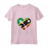 Ho Saint Kitts e Nevis sulla mia camicia e nel mio cuore - Maglietta con Design Bandiera per Cittadini di Saint Kitts e Nevis