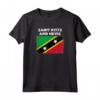 Saint Kitts e Nevis - Bandiera Paese Con Grunge Distressed S Maglietta Souvenir - Ideale per Compleanno o Natale