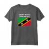 Saint Kitts e Nevis - Bandiera Paese Con Grunge Distressed S Maglietta Souvenir - Ideale per Compleanno o Natale