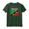 Saint Kitts e Nevis - Bandiera Paese Con Grunge Distressed S Maglietta Souvenir - Ideale per Compleanno o Natale