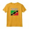 Saint Kitts e Nevis - Bandiera Paese Con Grunge Distressed S Maglietta Souvenir - Ideale per Compleanno o Natale