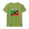 Saint Kitts e Nevis - Bandiera Paese Con Grunge Distressed S Maglietta Souvenir - Ideale per Compleanno o Natale