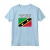 Saint Kitts e Nevis - Bandiera Paese Con Grunge Distressed S Maglietta Souvenir - Ideale per Compleanno o Natale