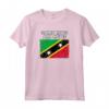 Saint Kitts e Nevis - Bandiera Paese Con Grunge Distressed S Maglietta Souvenir - Ideale per Compleanno o Natale