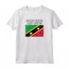 Saint Kitts e Nevis - Bandiera Paese Con Grunge Distressed S Maglietta Souvenir - Ideale per Compleanno o Natale