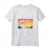 Donna Saint Kitts e Nevis - Chiamando e Devo Go - Ondulato Tramonto Maglietta con Collo a V - Ideale per Viaggiatori