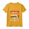 Donna Saint Kitts e Nevis stanno chiamando e devo andare Maglietta con Collo a V - Design Vintage Tramonto Montagna - Ideale come Regalo per Viaggiatori