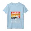 Donna Saint Kitts e Nevis stanno chiamando e devo andare Maglietta con Collo a V - Design Vintage Tramonto Montagna - Ideale come Regalo per Viaggiatori