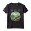 Saint Kitts e Nevis Scenario Art Deco Maglietta - Souvenir Unico per Viaggiatori e Turisti