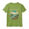 Saint Kitts e Nevis Scenario Art Deco Maglietta - Souvenir Unico per Viaggiatori e Turisti