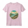 Saint Kitts e Nevis Scenario Art Deco Maglietta - Souvenir Unico per Viaggiatori e Turisti
