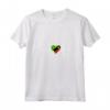 Saint Kitts e Nevis Bandiera Cuore Love Maglietta con Collo a V - Ideale per Indipendenza e Regali Patriottici