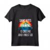 Donna Saint Kitts e Nevis È Calling E Devo Go - Maglietta Arcobaleno con Collo a V - Ideale per Chi Ama Viaggiare