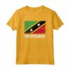 Saint Kitts e Nevis Bandiera - Maglietta Design Grunge Souvenir per Uomo e Donna