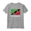 Saint Kitts e Nevis Bandiera - Maglietta Design Grunge Souvenir per Uomo e Donna