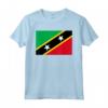 Bandiera Saint Kitts e Nevis Maglietta - Leggera e con Taglio Classico - Ideale per Mostrare l'Orgoglio Nazionale