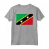Bandiera Saint Kitts e Nevis Maglietta - Leggera e con Taglio Classico - Ideale per Mostrare l'Orgoglio Nazionale